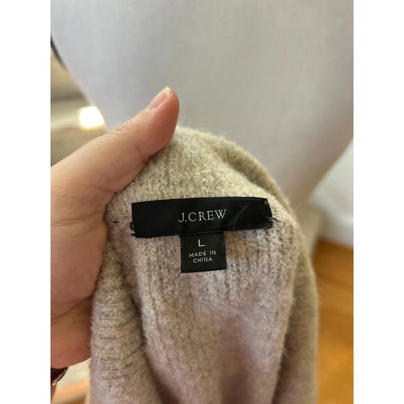 J.Crew Grey Wool Blend Knit Chunky Double Breasted Blazer Cardigan - Picture 5 of 8